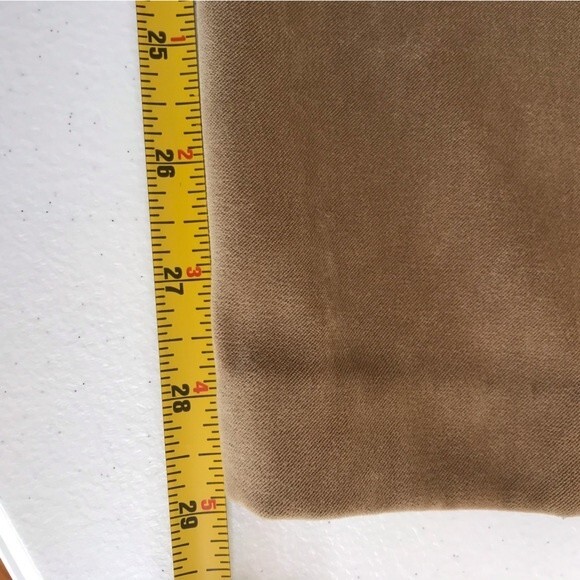 Vintage Sag Harbor Faux Suede Camel Pants Women Size 14 High Waist Elastic Waist - Picture 7 of 10